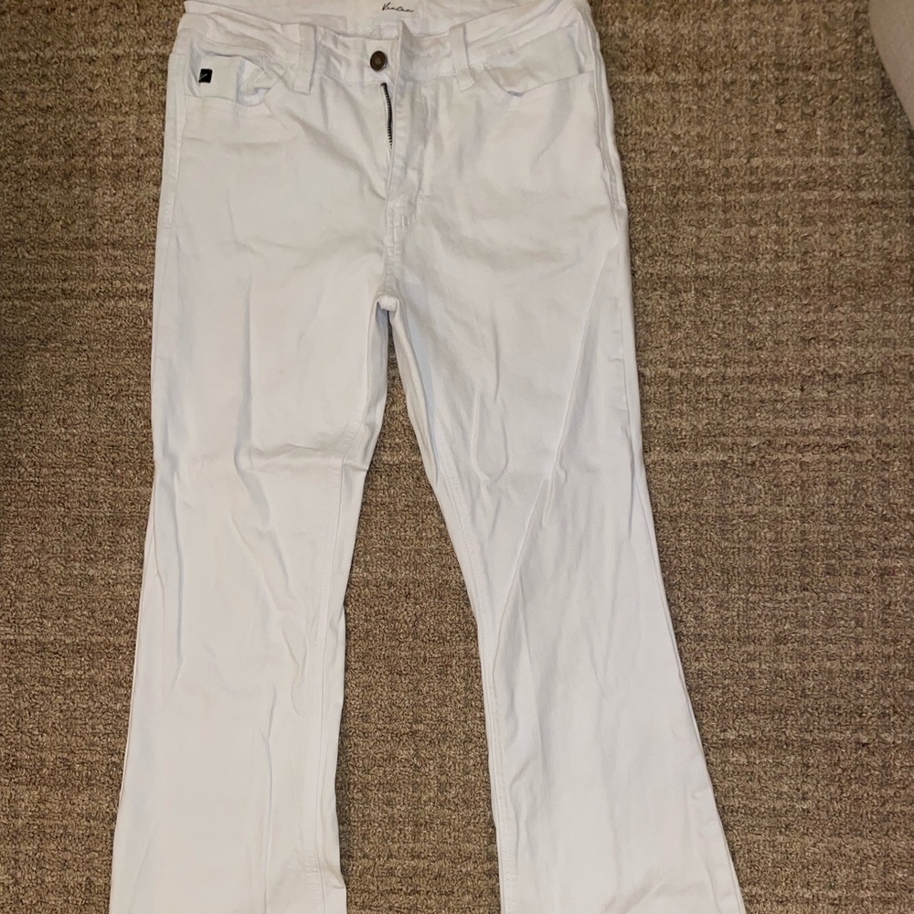 Kan Can White BELLBOTTOM Jean Pants